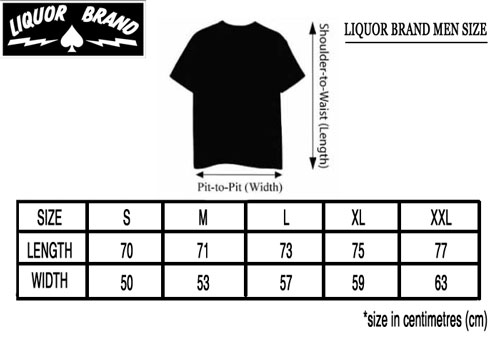 Liquor Size Chart